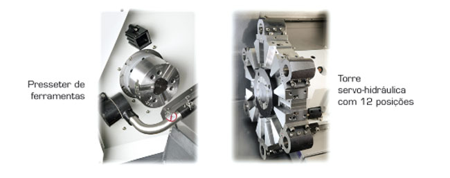 TORNO CNC COM BARRAMENTO INCLINADO